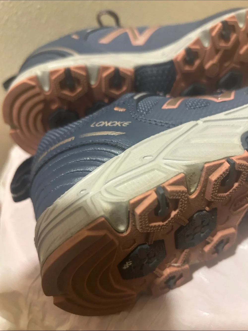 New Balance Women’s Navy with Rose Gold Accent Sneakers